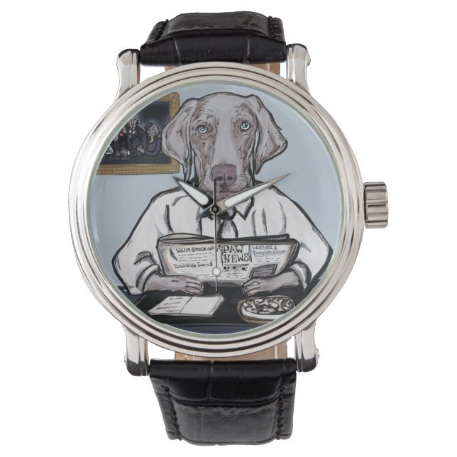 WEIMARANER ARMBANDUHR (Vorderseite)