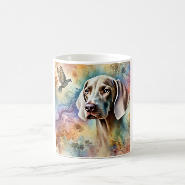 Weimaraner Dog 200624AREF211 - Watercolor Kaffeetasse (Mittel)