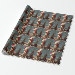 Weimaraner Dog Christmas Vintag Beach Geschenkpapier<br><div class="desc">Bringen Sie die Wärme der Ferien an die Küste mit diesem charmanten, Vintag inspirierten Design, das einen festlichen Hund auf einem ruhigen Strand besticht. Mit einer klassischen Touch nostalgischer Töne und Küstenstöcke erweckt dieses Kunstwerk den Zauber der Weihnachtszeit am Meer. Dieses Design ist perfekt für den gelungenen Urlaub geeignet und...</div>