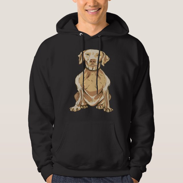 Weimaraner dog hoodie (Vorderseite)
