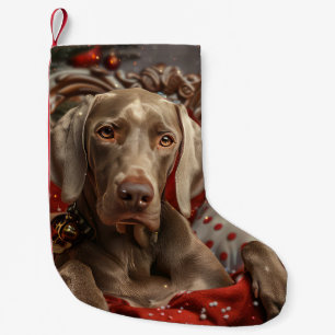 Weimaraner Dog Weihnachtsfest Kleiner Weihnachtsstrumpf