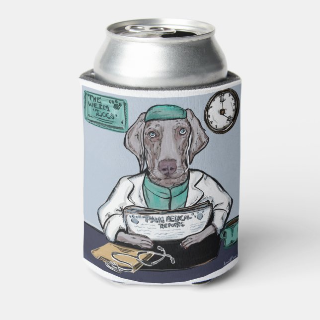 Weimaraner Dosenkühler (Kanne Rückseite)