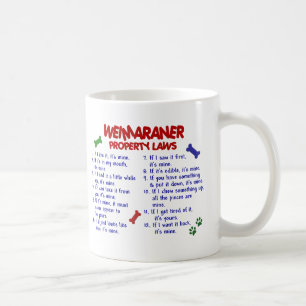 WEIMARANER Eigentums-Gesetze 2 Kaffeetasse