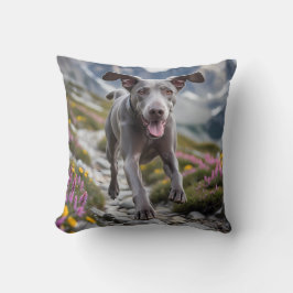 Weimaraner Elegant Throw Kissen