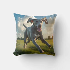 Weimaraner Elegant Throw Kissen