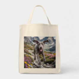 Weimaraner Elegantes Lebensmittelgeschäft Tote Bag Tragetasche