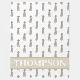 Weimaraner Fleecedecke