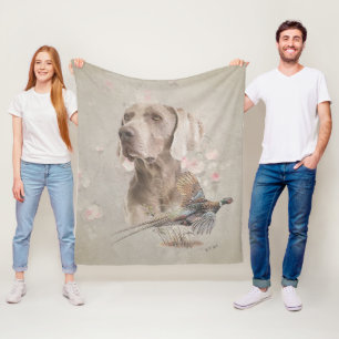 Weimaraner Fleecedecke