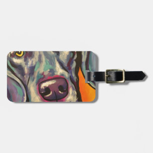 weimaraner gepäckanhänger