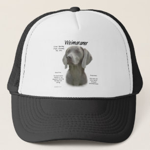 Weimaraner Geschichtsdesign Truckerkappe