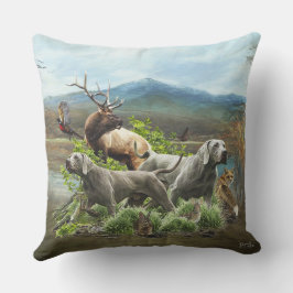 Weimaraner, "Gray Ghost" Kissen