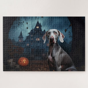 Weimaraner Halloween Beängstigend