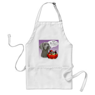 Weimaraner Halloween Candy Schürze