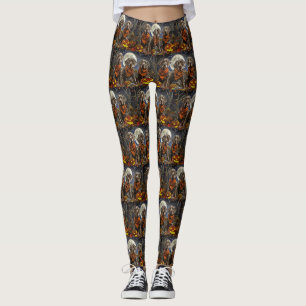 Weimaraner Halloween Spooky Leggings
