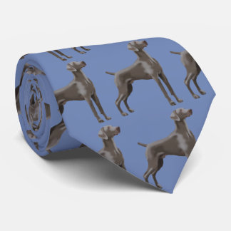 Weimaraner Hals-Krawatten-Dresden-Blau Krawatte
