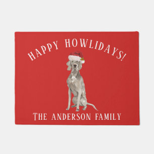 Weimaraner Hund Happy Howlidays Weihnachten Fußmatte
