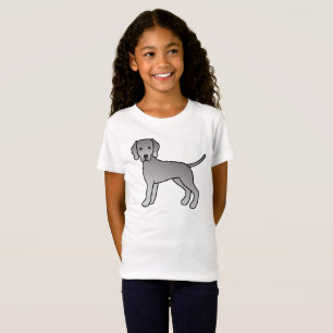 Weimaraner Hund süße Cartoon-Illustration T-Shirt
