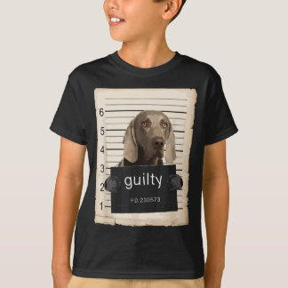 Weimaraner Hund Tasse erschoss schlechten Hund T-Shirt