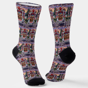 Weimaraner Hund Valentinstag  Socken