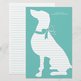 Weimaraner Hund Welpe Briefpapier