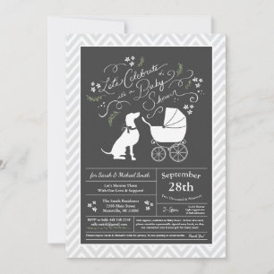 Weimaraner Hunde Baby Duwer Gender Neutral Einladung