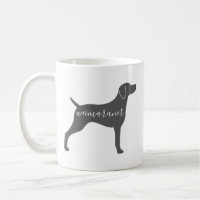 Weimaraner Hunde Rasse Silhouetten kundenspezifisc