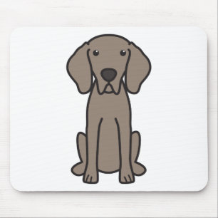 Weimaraner HundeCartoon Mousepad
