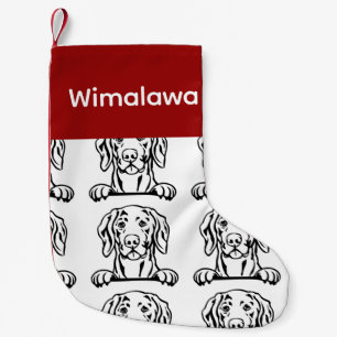 Weimaraner Hundesocken Maßgeschneiderte Hundesocke Kleiner Weihnachtsstrumpf