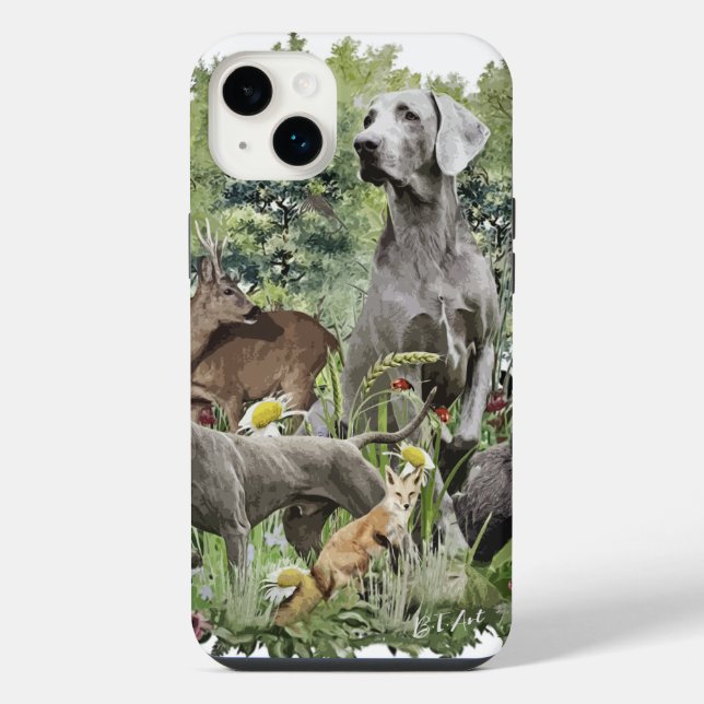 Weimaraner  iPhone 14 plus hülle (Rückseite)