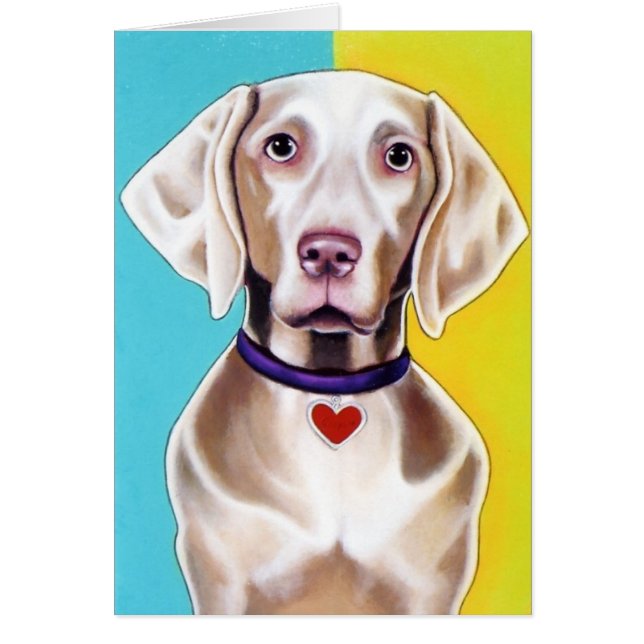 Weimaraner Karte (Vorne)