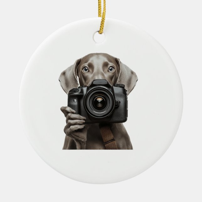 Weimaraner  keramik ornament (Vorne)
