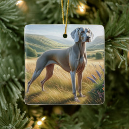Weimaraner Keramikornament