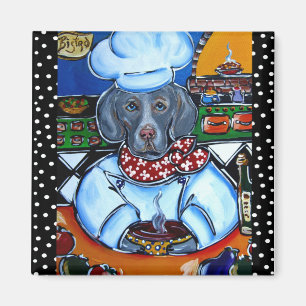 Weimaraner Koch Produkte Magnet