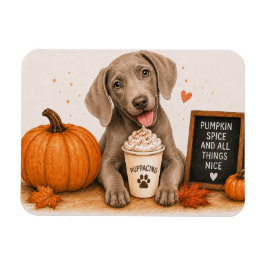 Weimaraner Kürbisgewürz Magnet