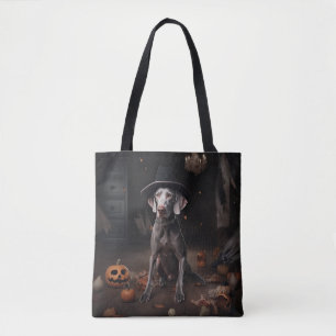 Weimaraner Kürbisse Halloween Gruselig Tasche