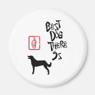 Weimaraner lang beschichtet magnet