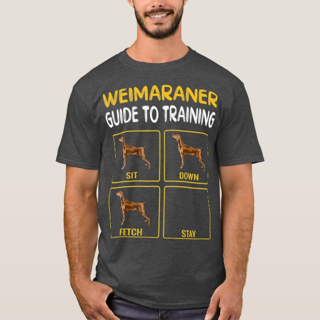 Weimaraner-Leitfaden für das Training von Gehorsam T-Shirt (Vorderseite)