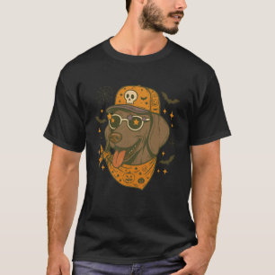 Weimaraner Liebhaber Hundemama Halloween Stimmung T-Shirt