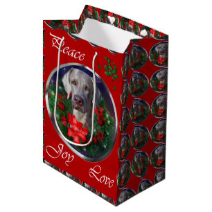 Weimaraner Liebhaber-Weihnachten Mittlere Geschenktüte