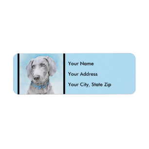 Weimaraner Malerei - Niedliche Original Hunde Kuns