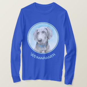 Weimaraner Malerei - Niedliche Original Hunde Kuns T-Shirt
