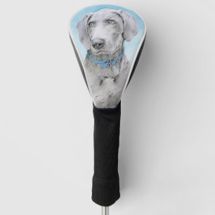 Weimaraner Malerei - Niedliche Original Hundekunst Golf Headcover