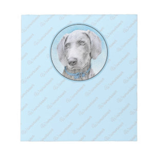 Weimaraner-Malerei - Süße originelle Hundekunst Notizblock