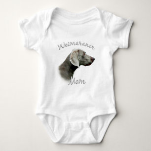 Weimaraner Mama 2 Baby Strampler