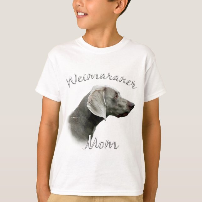 Weimaraner Mama 2 T-Shirt (Vorderseite)
