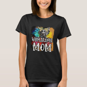 Weimaraner Mama Hund Wasserfarben Muttertag T-Shirt