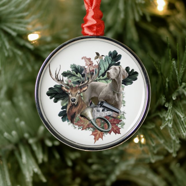 Weimaraner Metallschmuck Ornament Aus Metall (Baum)