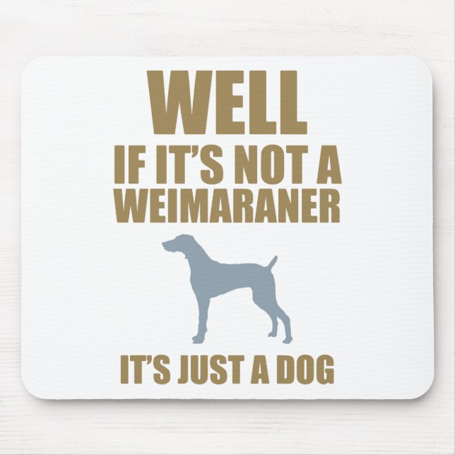 Weimaraner Mousepad (Vorne)