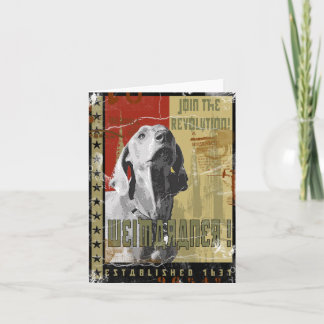 Weimaraner Nation: Vintages Weimaraner! Karte