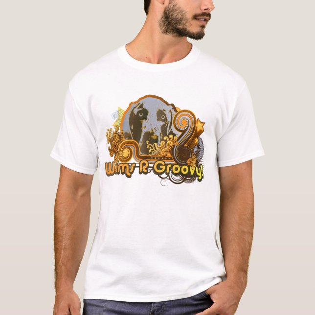Weimaraner Nation: Weims "R" stark! T-Shirt (Vorderseite)